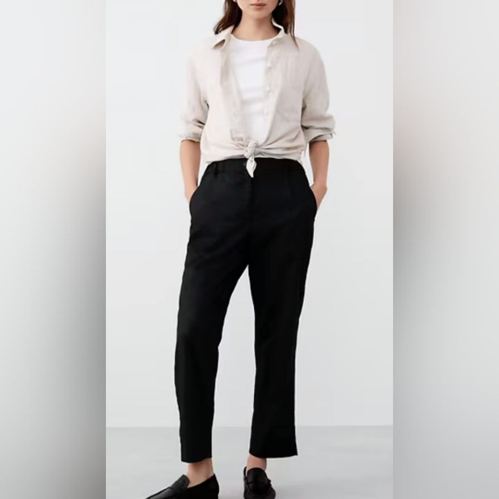 Banana Republic Tapered Linen Blend Pull-On Pant